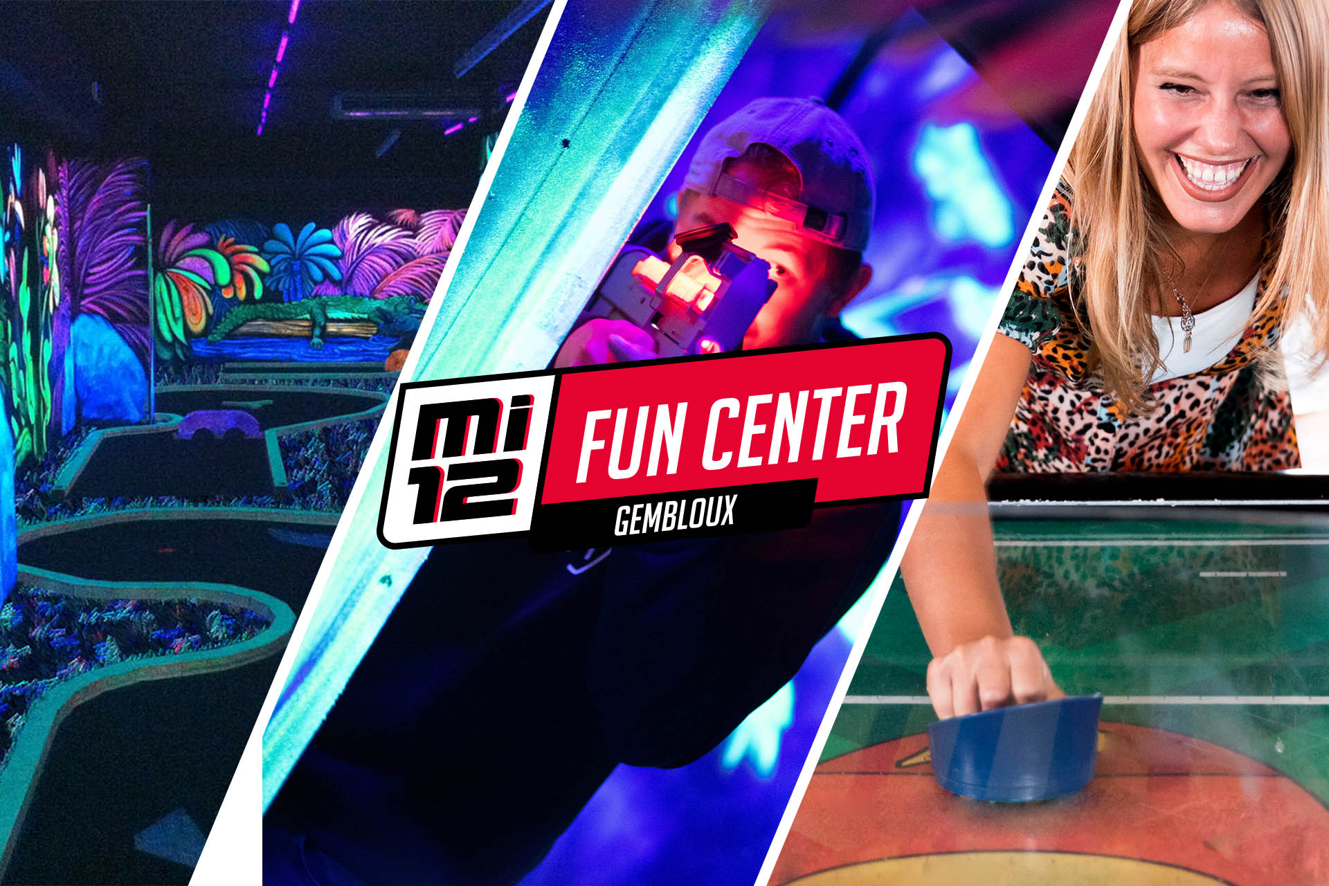MI12 Fun Center Formule Minigolf Laser Game Arcades